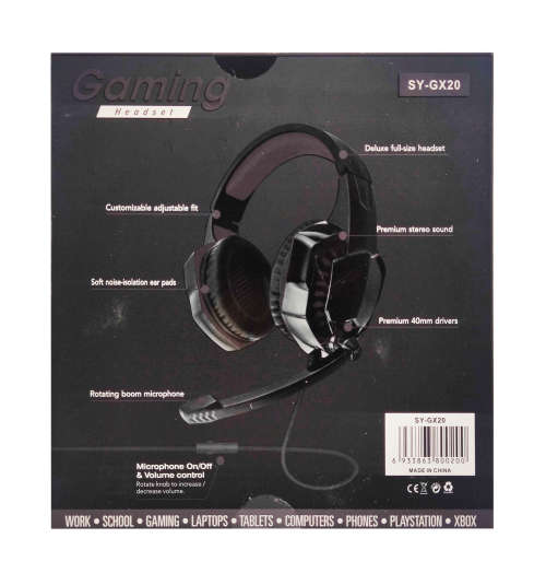 Gaming Headset - GX20 - Black