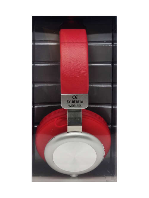 Bluetooth 5.0 Wireless Headphones - BT1616 - Red