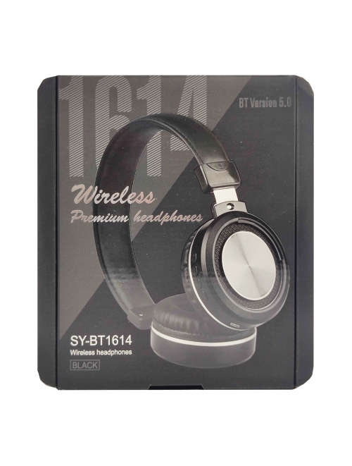 Bluetooth 5.0 Wireless Headphones - BT1614 - Black