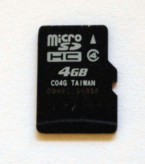 4GB MicroSD High Capacity (MicroSDHC) Class 4 Memory Card