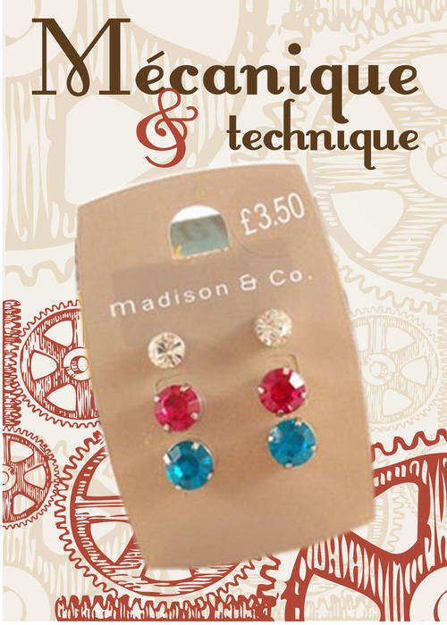 ***True Grace Accessories*** 3 Pairs Rhinestone Stud Earrings
