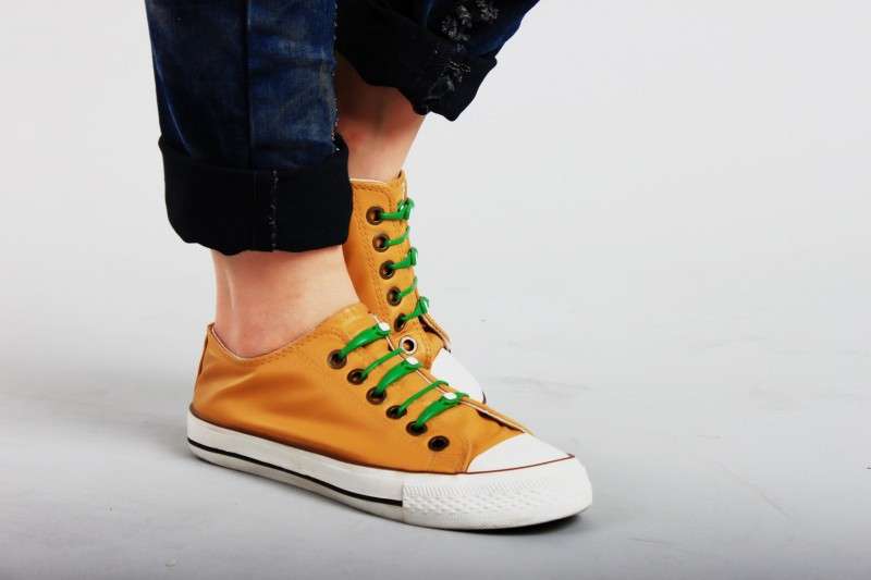 SHOE LACES - Green (6 pcs)