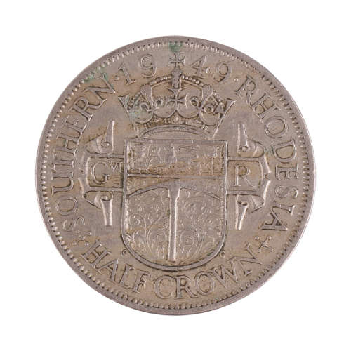 1949 Southern Rhodesian lot (Fine Detail) - Half Crown + 2 Shilling + 1 Shilling + 6 Pence