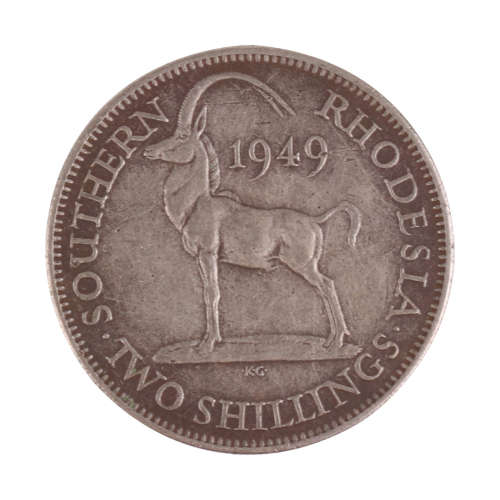 1949 Southern Rhodesian lot (Fine Detail) - Half Crown + 2 Shilling + 1 Shilling + 6 Pence