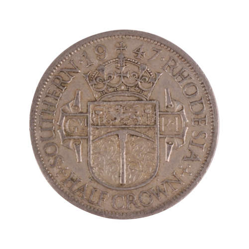 1947 Southern Rhodesian lot (Fine Detail) - Half Crown + 2 Shilling + 1 Shilling + 6 Pence + 1 Penny
