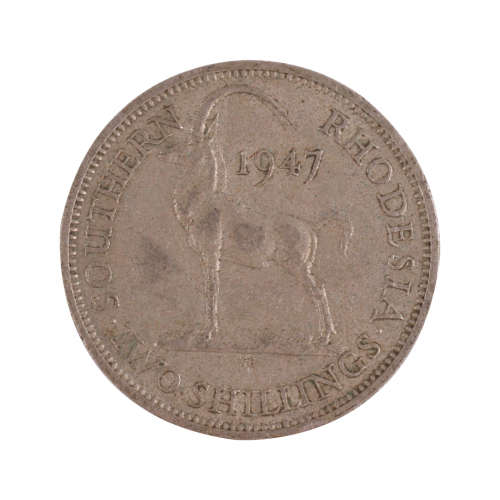 1947 Southern Rhodesian lot (Fine Detail) - Half Crown + 2 Shilling + 1 Shilling + 6 Pence + 1 Penny
