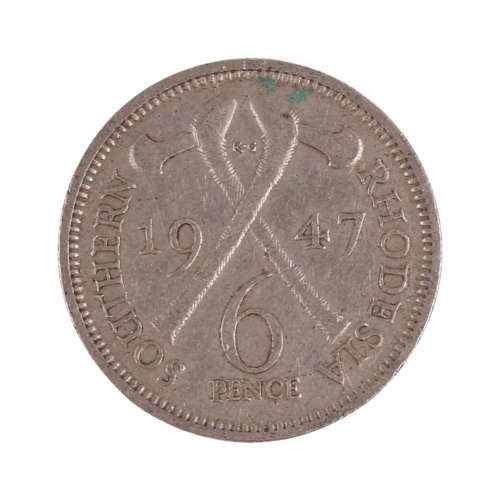 1947 Southern Rhodesian lot (Fine Detail) - Half Crown + 2 Shilling + 1 Shilling + 6 Pence + 1 Penny