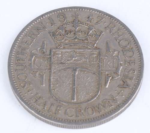 1947 Southern Rhodesian lot (Fine Detail) - Half Crown + 2 Shilling + 1 Shilling + 6 Pence