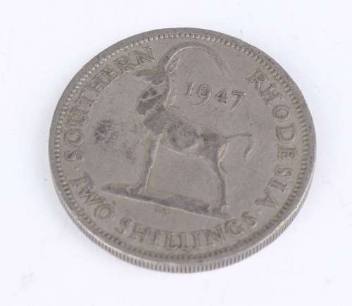 1947 Southern Rhodesian lot (Fine Detail) - Half Crown + 2 Shilling + 1 Shilling + 6 Pence