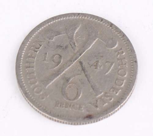 1947 Southern Rhodesian lot (Fine Detail) - Half Crown + 2 Shilling + 1 Shilling + 6 Pence