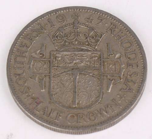 1947 Southern Rhodesian lot (Fine Detail) - Half Crown + 1 Shilling + 6 Pence