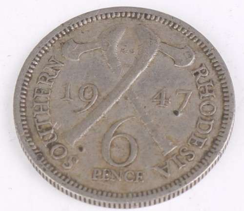 1947 Southern Rhodesian lot (Fine Detail) - Half Crown + 1 Shilling + 6 Pence
