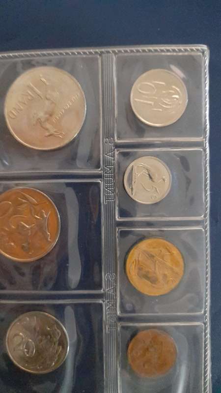 1985 coin set South Africa as bought from SA Munt