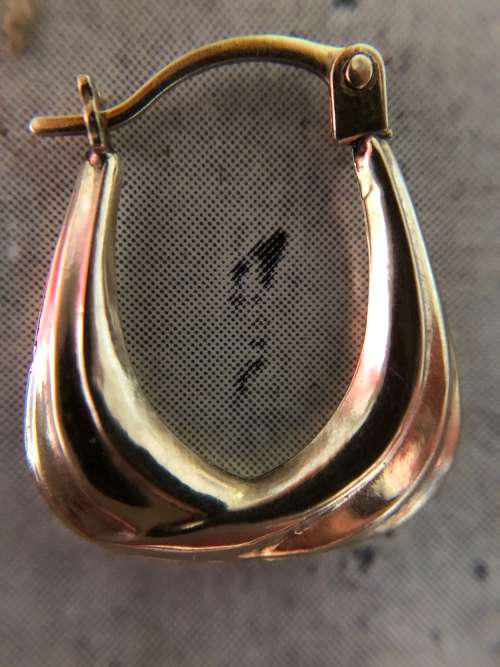 Vintage 9ct Gold Hoop Earrings