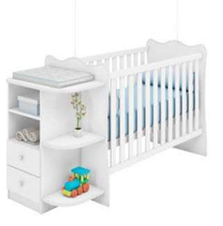 Linx Baby Crib and Corner Chest white