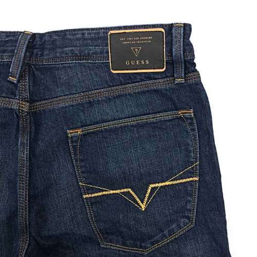 ORIGINAL - GUESS SLIM TAPERED FIT DENIM DARK WASH GUS9DW - W40L34 - Brand New