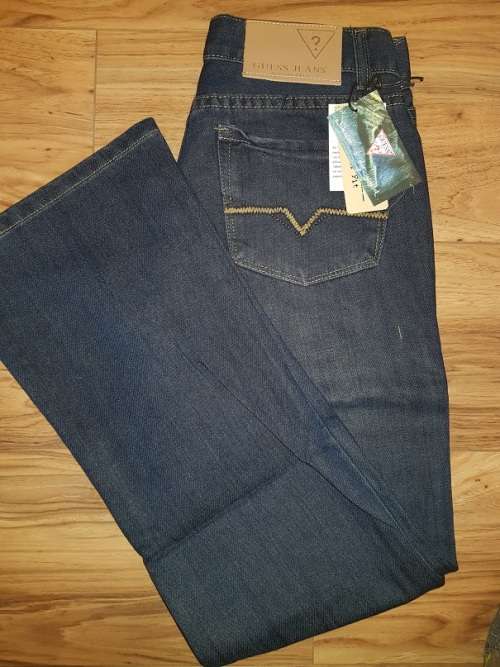 GUESS JEANS SIZE W32L32 - Brand New (Rocker Bootleg - Dark Vintage Blue) - S