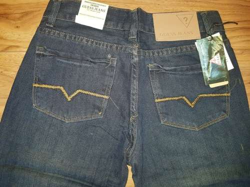 GUESS JEANS SIZE W32L32 - Brand New (Rocker Bootleg - Dark Vintage Blue) - S