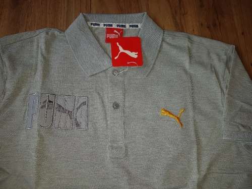 PUMA Golf Shirt - Large (Light Grey) - Slim Fit