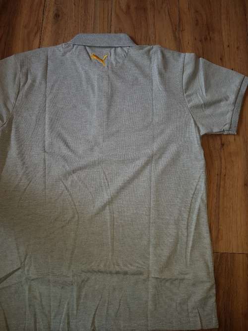 PUMA Golf Shirt - Large (Light Grey) - Slim Fit