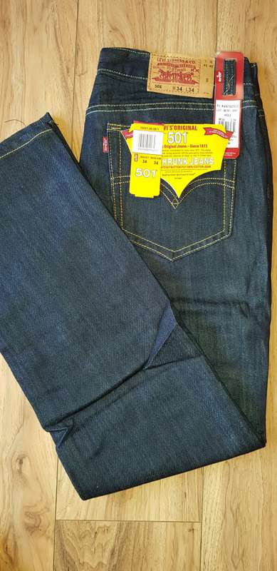 LEVI STRAUSS - 501 - Mens Jeans - Size W32L33 - Brand New - Blue