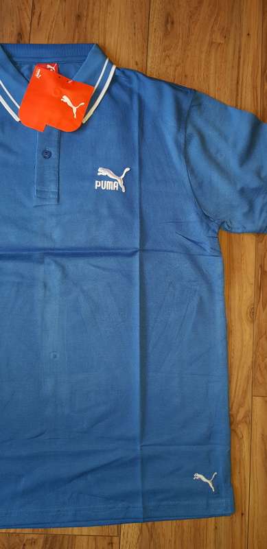 PUMA Golf Shirt - XL (Light Blue) - Super Slim Fit