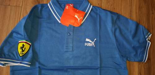 PUMA Golf Shirt - XL (Light Blue) - Super Slim Fit