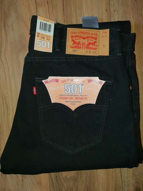 ORIGINAL 501 LEVI'S - Mens Jeans - SIZE W34L34 - Brand New - Black