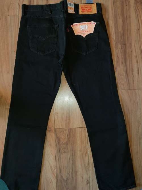ORIGINAL 501 LEVI'S - Mens Jeans - SIZE W34L34 - Brand New - Black