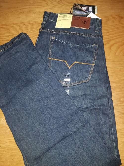 Guess - Rebel - Regular Fit - Mens Jeans - SIZE W34L32 - Brand New - Dark Vintage