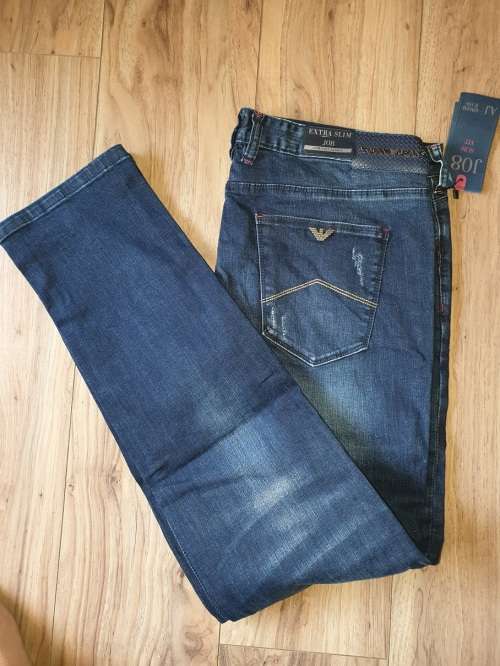 ARMANI JEANS - Extra Slim J08 - Comofrt Fabric - Mens Jeans - SIZE W36L34 - Brand New - Dark Vintage