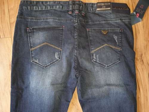 ARMANI JEANS - Extra Slim J08 - Comofrt Fabric - Mens Jeans - SIZE W36L34 - Brand New - Dark Vintage