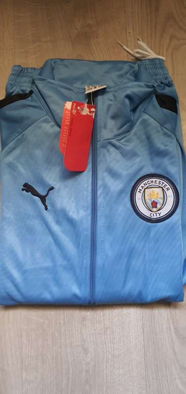 PUMA / MANCHESTER CITY Tracksuit Super Slim Fit - Medium - Brand new - with tags (Light Blue)