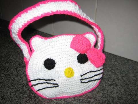 Hand Crochet Hello Kitty bag