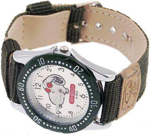 Lovely Snoopy Watch (Army Green) - Great gift!! FREE SHIPPING