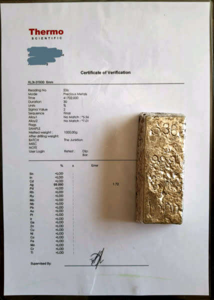 1kg Fine Silver Bar