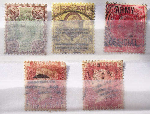 GREAT BRITAIN-QUEEN VICTORIA PENNY REDS+SOME OTHER OLD ONES