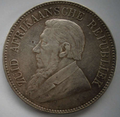 1892 ZAR 5 SHILLINGS SINGLE SHAFT