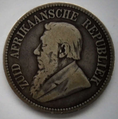 1892 ZAR SILVER TWO AND A HALF SHILLING