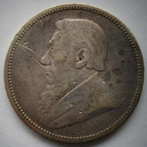 1892 ZAR TWO SHILLING SILVER COIN