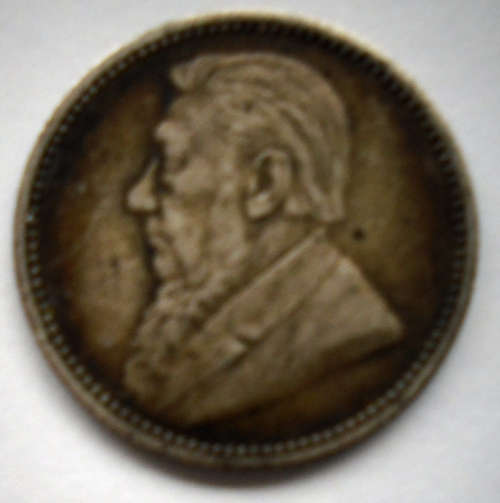 1892 ZAR SILVER 3 PENCE KRUGER COIN