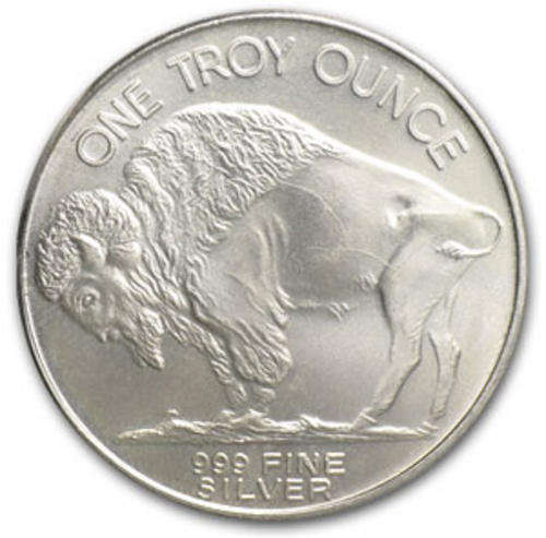1 oz .999 pure silver buffalo round