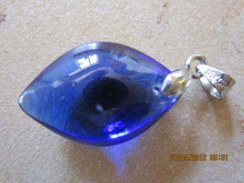 Lovely Blue 18KGP Pendant