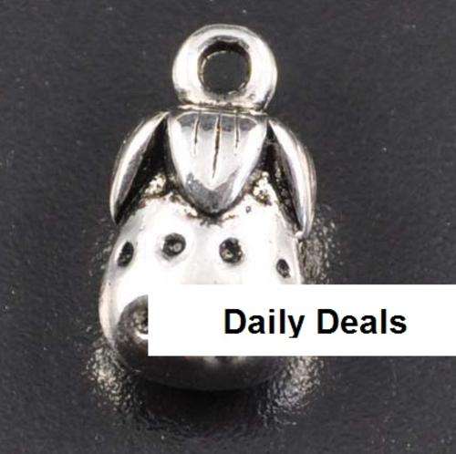 1pc Tibet Silver Strawberry Charms 16mm