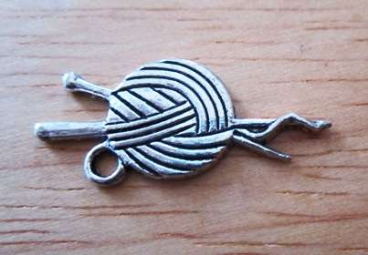 Tibet Silver Clew Charm 13x23mm