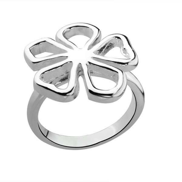 FLOWER FACTORY QUALITY SHIPPING SILVER FLOWER RING FASHION SILVER RINGS