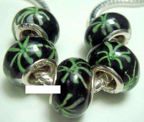 1 Piece 925 Silver Mura Glass Bead Fit Pandora I22