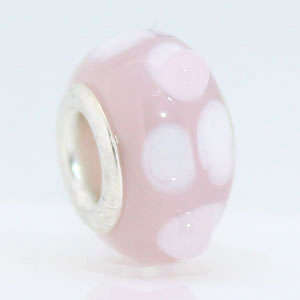 1 X 925 silver glass bead charm fit pandora biagi IW58
