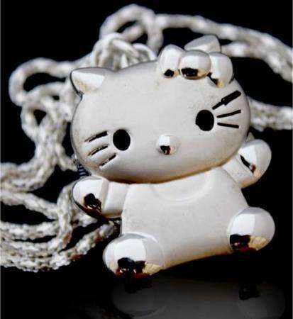 Hello Kitty Necklace Pocket Watch Pendant
