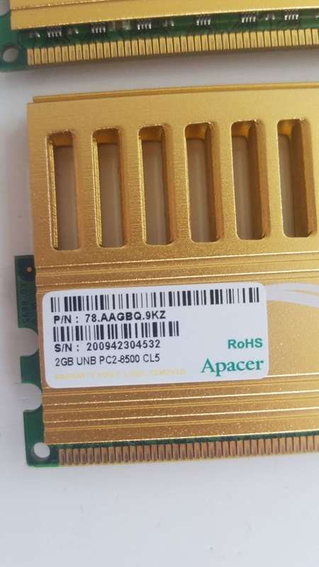 2X 2GB DDR2 GAMING RAM!!! R1, NO RESERVE!!!